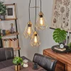 Lampes Industrielles-hofstein Suspension Cenova Laiton, Noir, 3 lumières