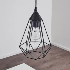 hofstein Suspension Cenova Noir, 1 lumière