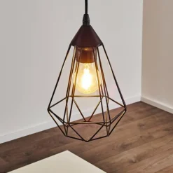 hofstein Suspension Cenova Noir, 1 lumière