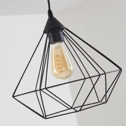 hofstein Suspension Cenova Noir, 1 lumière* Suspensions