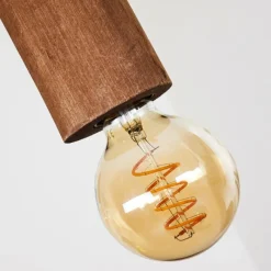 Style Boho-Chic-hofstein Suspension Chapana Brun, Noir, 4 lumières