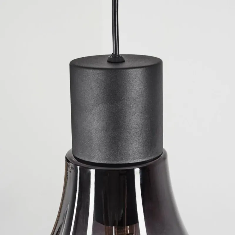 Suspension Verre Fumé-hofstein Suspension Chaumon Noir, 1 lumière