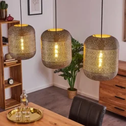 hofstein Suspension Chidu Gris, 3 lumières