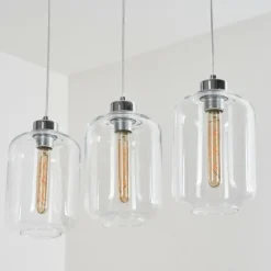 hofstein Suspension Chiedent Chrome, 3 lumières