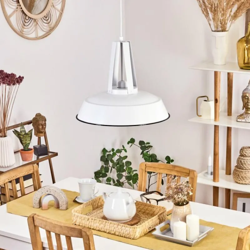 Luminaires Scandinaves-hofstein Suspension Chimay Blanc, 1 lumière