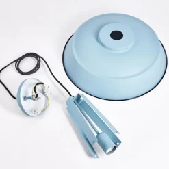 Luminaires Scandinaves-hofstein Suspension Chimay Bleu, 1 lumière