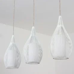 hofstein Suspension Chipoc Blanc, 3 lumières