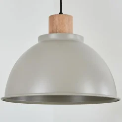 Luminaires Scandinaves-hofstein Suspension Chipou Gris, 1 lumière