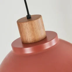 Luminaires Scandinaves-hofstein Suspension Chipou Rouge, 1 lumière