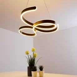 hofstein Suspension Chippewa LED Noir, 1 lumière