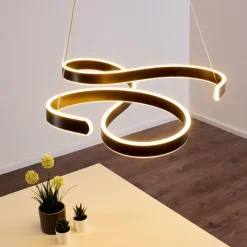 hofstein Suspension Chippewa LED Noir, 1 lumière