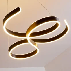 hofstein Suspension Chippewa LED Noir, 1 lumière