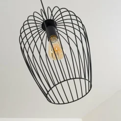 hofstein Suspension Chiuta Noir, 1 lumière