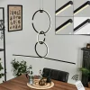 hofstein Suspension Chlak LED Noir, 3 lumières, Télécommandes* Éclairage Led