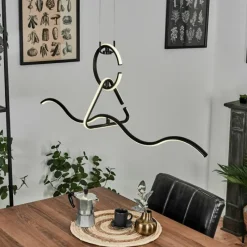 hofstein Suspension Chlak LED Noir, 3 lumières, Télécommandes