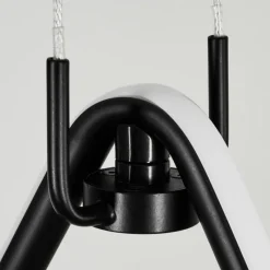 hofstein Suspension Chlak LED Noir, 3 lumières, Télécommandes* Éclairage Led