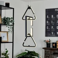 hofstein Suspension Chlak LED Noir, 3 lumières, Télécommandes* Éclairage Led