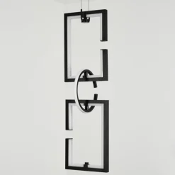 hofstein Suspension Chlak LED Noir, 3 lumières, Télécommandes