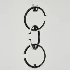 hofstein Suspension Chlak LED Noir, 3 lumières, Télécommandes