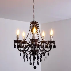 Luminaires Antiques-hofstein Suspension Chrome, 5 lumières