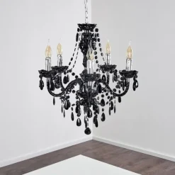 Luminaires Antiques-hofstein Suspension Chrome, 5 lumières