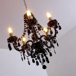 Luminaires Antiques-hofstein Suspension Chrome, 5 lumières