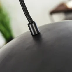 Lampes Dorées-hofstein Suspension Cigliano Noir, 1 lumière