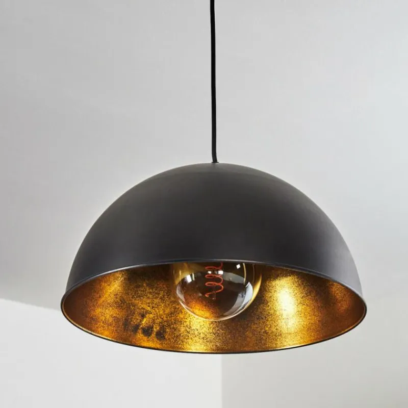 Lampes Dorées-hofstein Suspension Cigliano Noir, 1 lumière