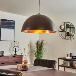 Lampes Dorées-hofstein Suspension Cigliano Rouille, 1 lumière