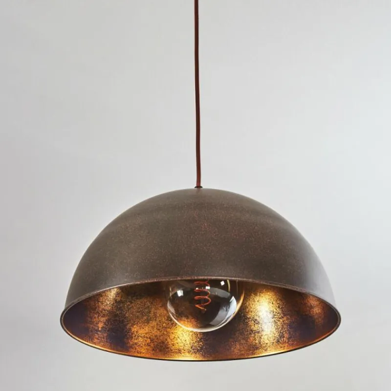 Lampes Dorées-hofstein Suspension Cigliano Rouille, 1 lumière