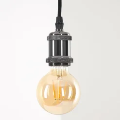 Lampes Vintages & Rétros-hofstein Suspension Cimarron Chrome, 1 lumière