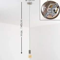 Lampes Vintages & Rétros-hofstein Suspension Cispus Nickel mat, 1 lumière