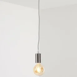 Lampes Vintages & Rétros-hofstein Suspension Cispus Nickel mat, 1 lumière