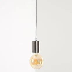 Lampes Vintages & Rétros-hofstein Suspension Cispus Nickel mat, 1 lumière