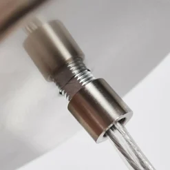 Style Boho-Chic-hofstein Suspension Ciusa Nickel mat, 1 lumière