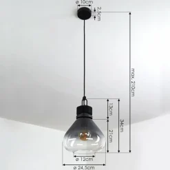 Luminaires Scandinaves-hofstein Suspension Coapilla Noir, 1 lumière