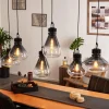 hofstein Suspension Coapilla Noir, 6 lumières