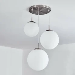 hofstein Suspension Cochuna Nickel mat, 3 lumières
