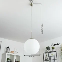 hofstein Suspension Cochuna Nickel mat, 1 lumière