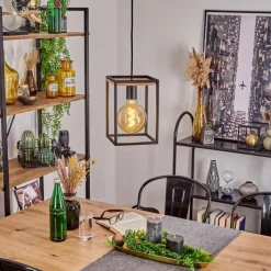 Lampes Industrielles-hofstein Suspension Colebrook Noir, 1 lumière