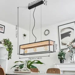 Luminaires Scandinaves-hofstein Suspension Colebrook Noir, 3 lumières