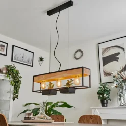 Luminaires Scandinaves-hofstein Suspension Colebrook Noir, 3 lumières