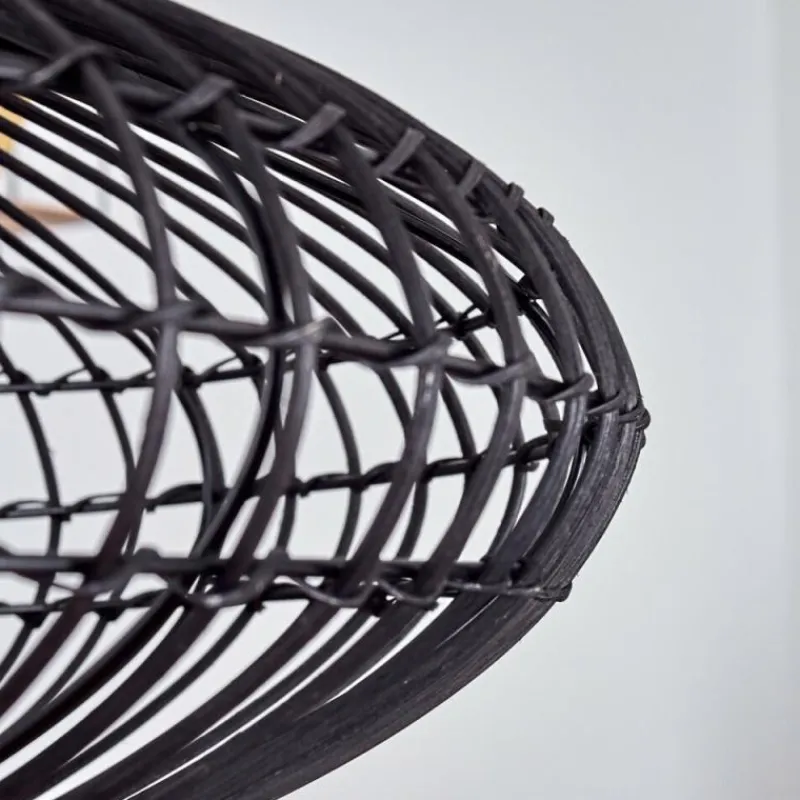 Style Boho-Chic-hofstein Suspension Colimau Noir, 1 lumière