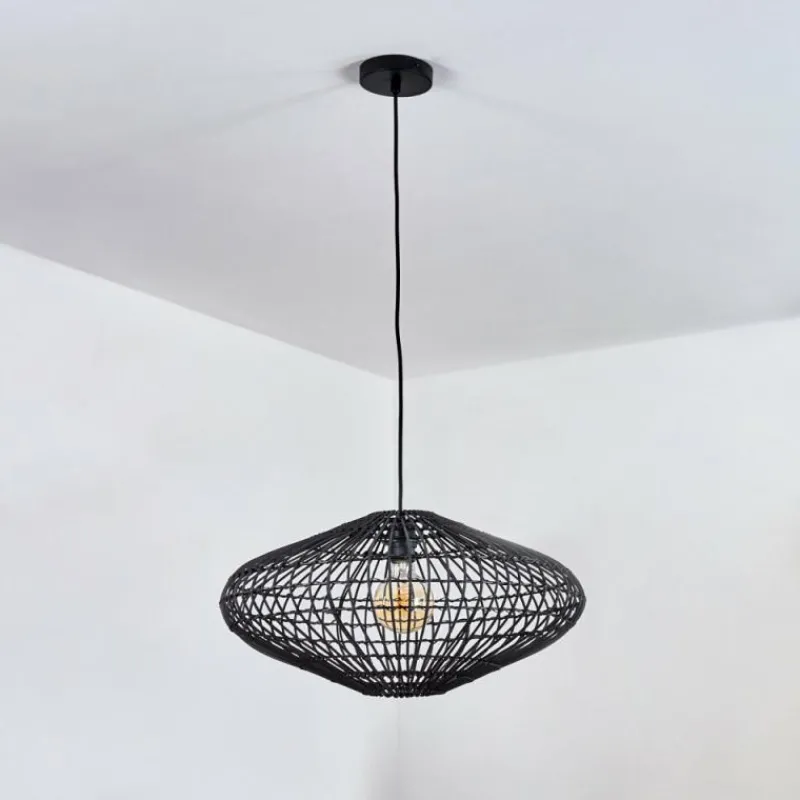 Style Boho-Chic-hofstein Suspension Colimau Noir, 1 lumière