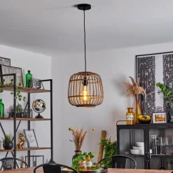 Luminaires Scandinaves-hofstein Suspension Combeima Noir, 1 lumière