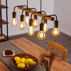 hofstein Suspension Conakry Noir, 8 lumières* Suspensions