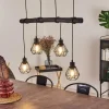 Lampes Vintages & Rétros-hofstein Suspension Cool Spring Bois foncé, Noir, 4 lumières