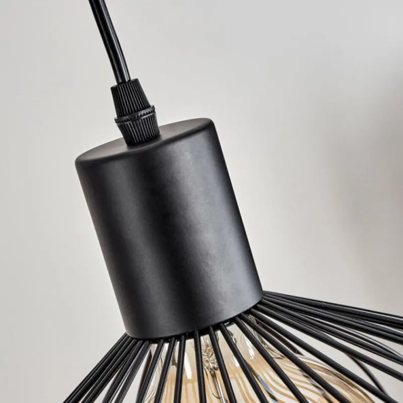 Style Boho-Chic-hofstein Suspension Corcovado Noir, 3 lumières