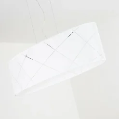 Lampes En Tissu-hofstein Suspension Corfu Argenté, 3 lumières