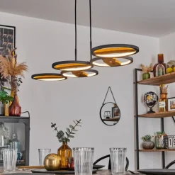 hofstein Suspension Cornol LED Écru, Noir, 1 lumière